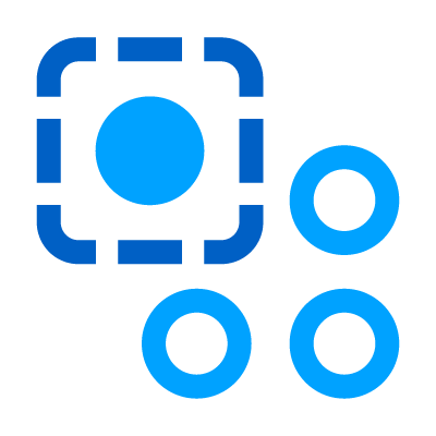 Icon representing selection tools for customizable venue seating arrangements in event planning software.